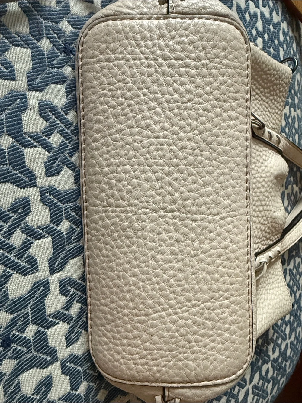 Rebecca Minkoff Unlined 100% Leather Mini Whipstitch Tote in Light Blush